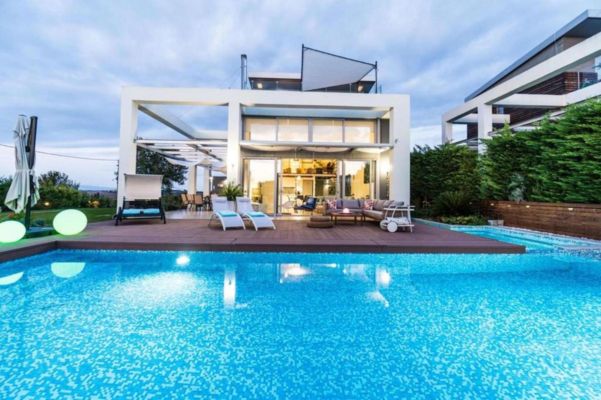 Island Villa Sani Sea View Exterior foto